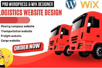 edit transport, trucking, travel, cargo and logistics website, wordpress website