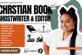 write christian ebook, christian book editor, journal, proofreading, workbook