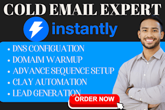 do instantly ai for cold email outreach email warmup custom tracking