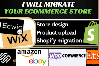 fix your opencart store error do website design migrate your wix  to shopify