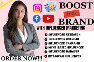 do influencer marketing list research tt instagram facebook outreach campaign