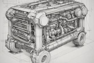 draw patent illustration technical drawing of product