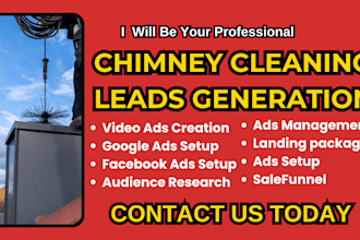 chimney cleaning leads chimney facebook ads instagram ads google ads video ads