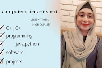 do computer science project,  python, java, and c programming