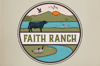 design included particular cattle ranch wildlife logo