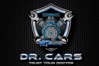 design elegant modern cars garage logo