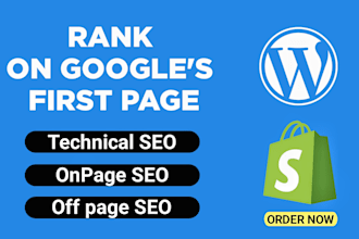 promote wordpress shopify store sales seo rank website audit marketing traffic