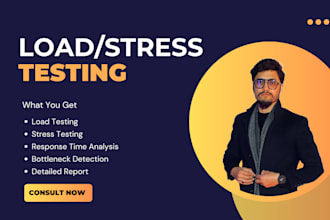 do load and stress testing and provide a jmeter performance report