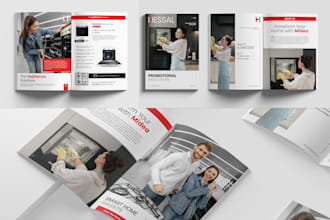 design promotional product catalog, lookbook, sale sheet , brochure, catalogue
