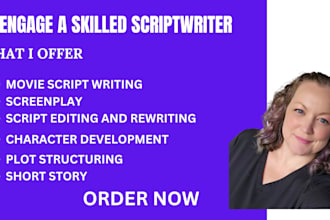 ghostwrite movie script screenplay screenwriting  tv series writer
