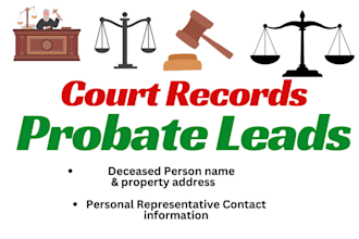 provide USA probate leads and pre probate leads