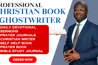 ghostwrite christian ebook, daily devotional book writer, prayer journal