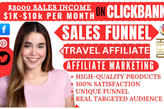 build travel affiliate website affiliate marketing clickbank for passive income