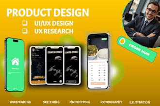 do website UI UX design, landing page, ios android mobile app design on figma