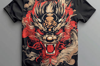 do cartoon style illustration for t shirt design, vector,