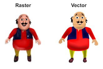 raster image to vector, redesign logo, manual vector tracing
