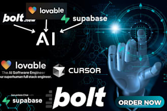 build website app lovable ai bolt new supabase cursor ai shadnc ui react next js
