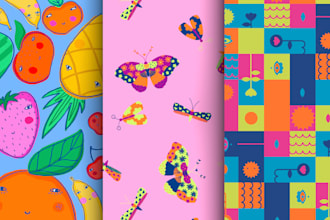design seamless pattern for textile and fabric prints for kids