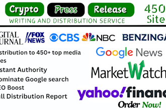 do crypto press release, press release writing, press release distribution