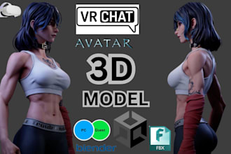 create vrchat avatar, vr chat avatar, vtuber avatar for vrchat