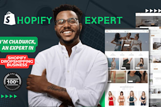design shopify dropshipping clothing store with printful pop up store, printify