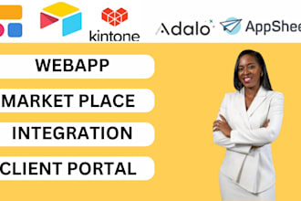 create a responsive webapp with softr airtable glide adalo kintone thunkable