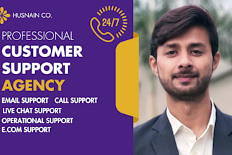provide customer support, support agent, live chat, and call support