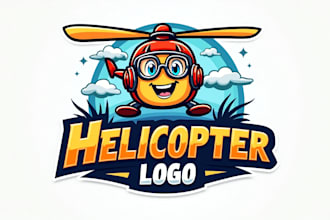 design awesome helicopter logo with unlimited revisions