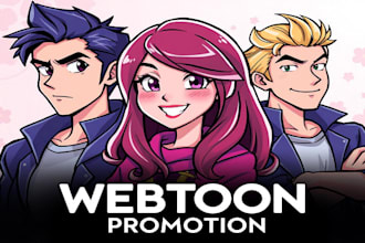 promote your webtoon, webcomic promotion, comic, tapas, manga, voyceme
