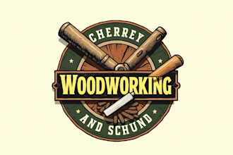 make amazing woodworking logo with unique concepts