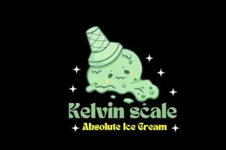 create a ice cream logo based on your prompts and interests