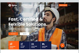 design logistics website, trucking website, cargo website, transport website