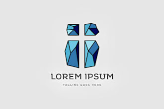 design modern church, religious, christian, ministry logo