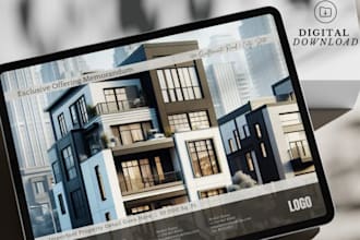 design a commercial real estate offering memorandum brochure or flyer