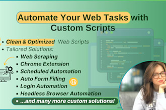 automate your web tasks with custom scripts or ai