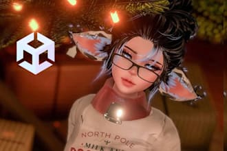 custom 3d vrchat avatar, vr character vrc furry avatar nsfw vr model anime unity