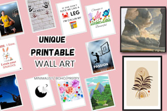 create poster designs, motivational wall art, canvas logo and printable wall art