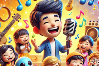sing and produce a kids song for your video