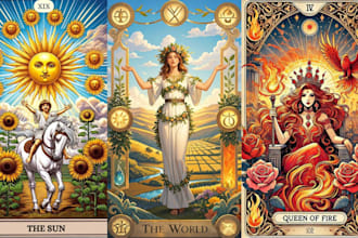 draw custom tarot cards board card game zodiac oracle tcg playing cards reading