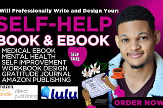 edit self help ebook ghostwriter, wellness, mental health, KDP or etsy journal