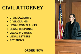 draft ready to file pleadings, motions, lawsuits, responses and legal opinion