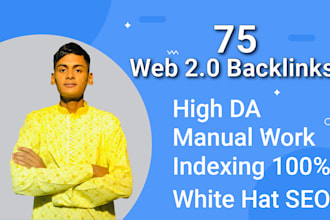 build high quality web 2 0 backlinks for seo