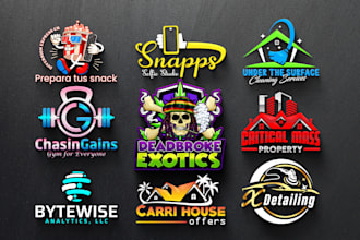 do creative professional and unique business logo design