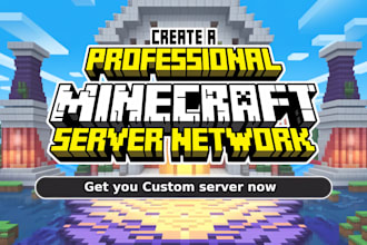 create a professional minecraft server network with advance features