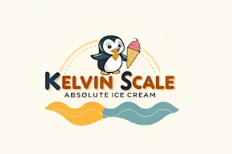 design ideal high resolution ice cream logo for you
