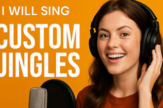 be your female producer for jingle music, podcast intro, radio jingle, ads