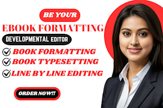 ebook formatting book typesetting developmental editing line edit for amazon kdp