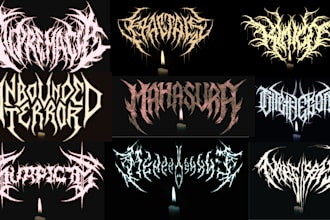 design death metal  , black metal ,brutal  and gorgrind logo