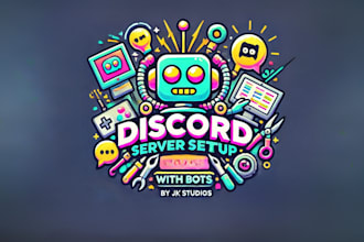 create a custom discord server with bots setup in 24h