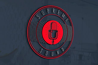draw creative music studio logo with express delivery